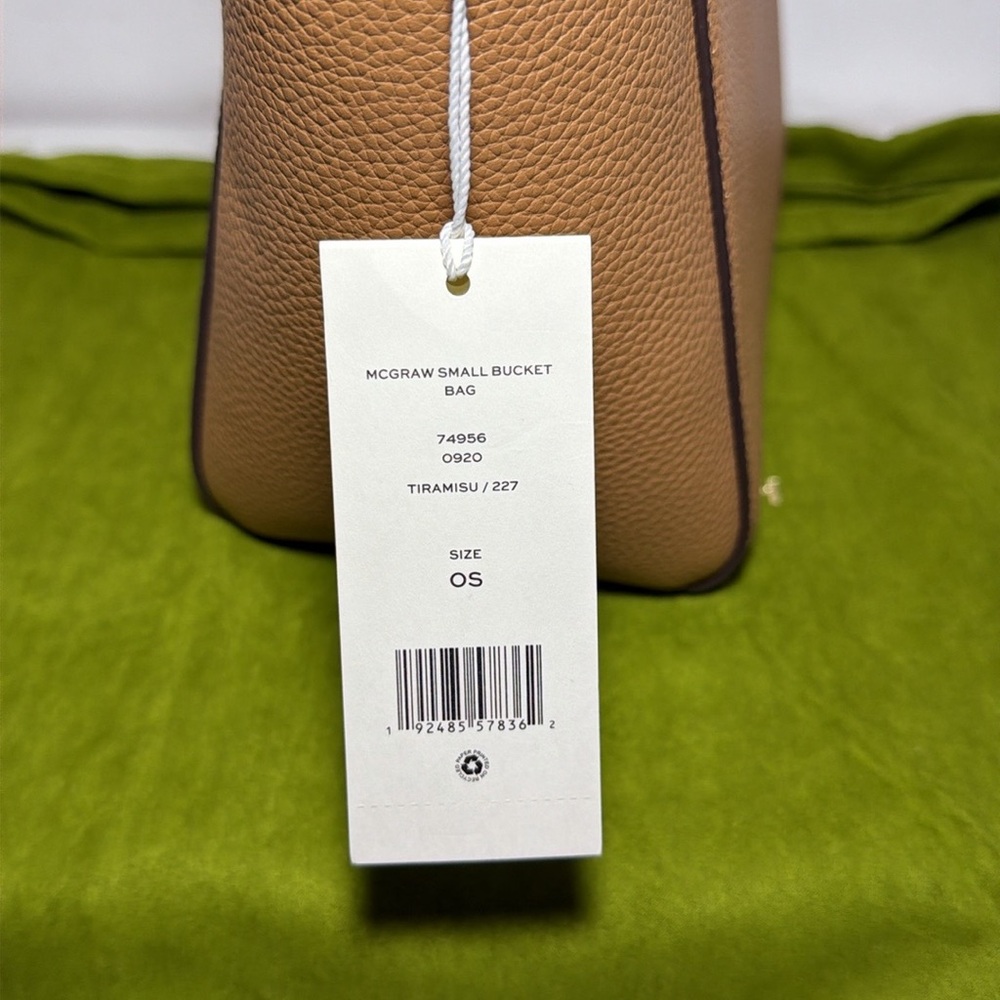 Tory Burch Pebbled Leather Shoulder Bag in Tan/Camel - Picture 6 of 7